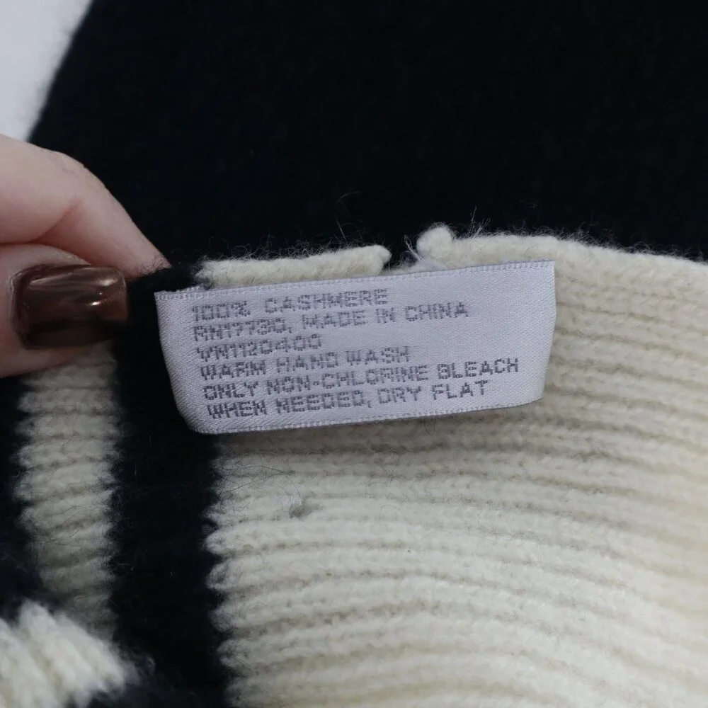 Striped Cashmere Scarf Black Academia Luxury Eclectic Grandpa Well Worn‎ Preppy